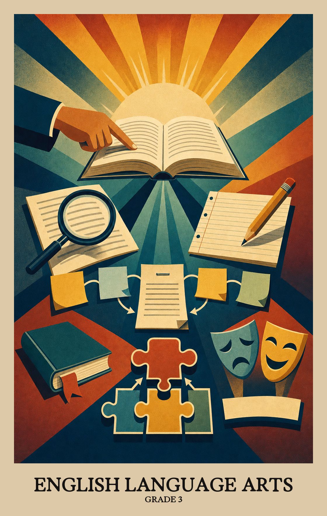 Illustration of what students learn in Grade 3 English Language Arts